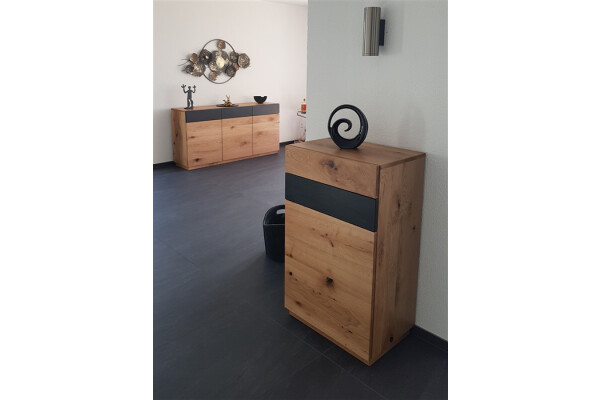 Highboard Eiche Holz WENUTO