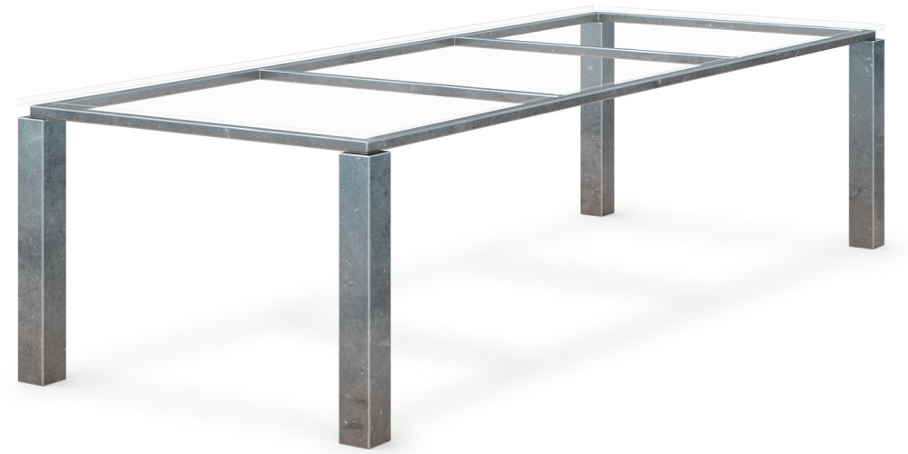 Tischgestell Stahl Edelstahl Metall modern NORMAN