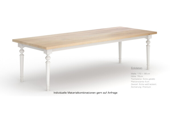 Esstisch Holz mit gedrechselten Beinen WILLI