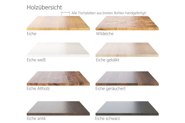 Tischplatte Massivholz Eiche konfigurieren