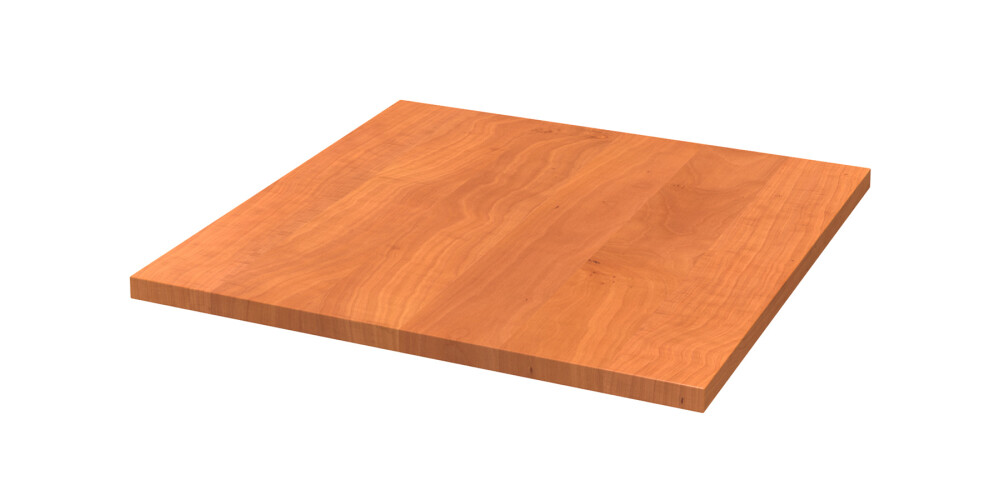 Echtholzplatte massiv Quadrat Kirsche modern
