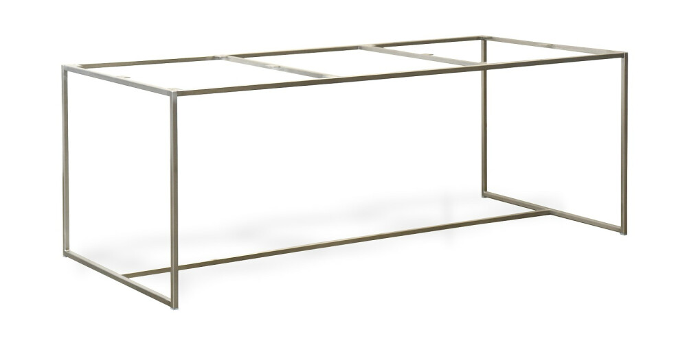 filigranes Tischgestell aus Metall mit 4-kant-rohr