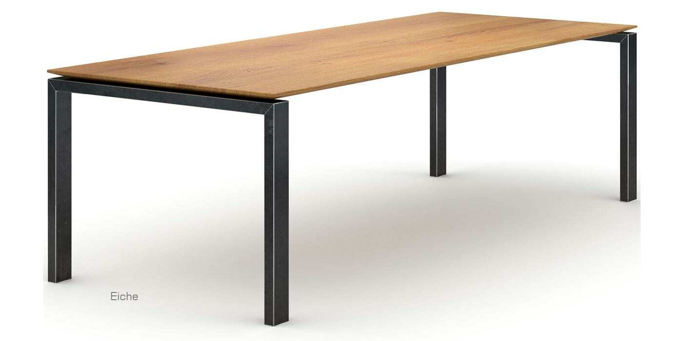 Tisch aus Massivholz und Metall konfigurieren GAUJO ...