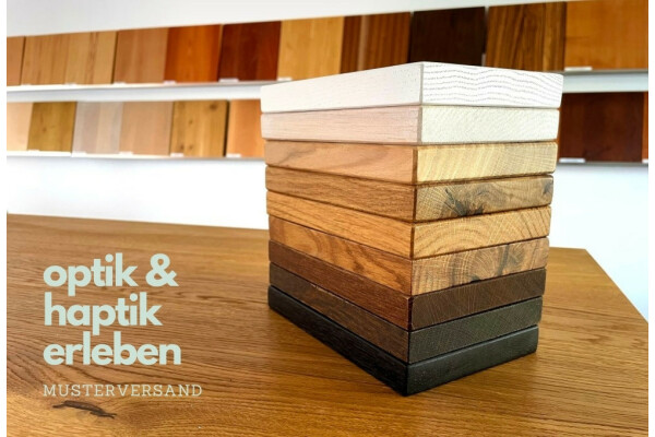 Exquisites geköhlertes Eichenholz Monoblock Tischplatte